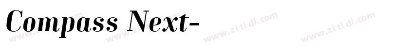 Compass Next字体转换